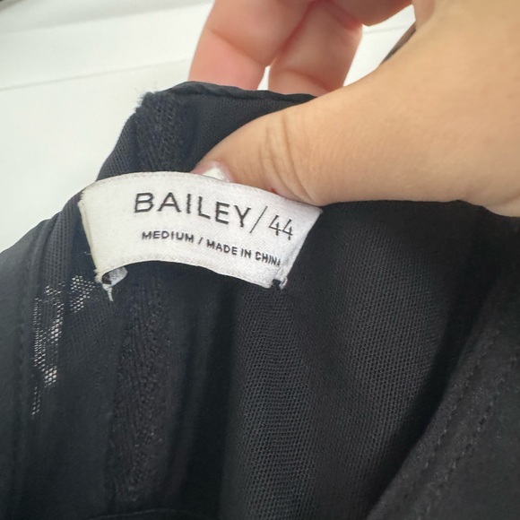 NWT Bailey 44 Women Dress MEDIUM Silk Black Devotion Mini Formal Wedding Classic - Picture 3 of 8